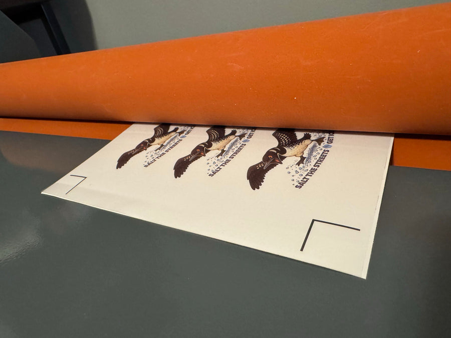 Applying protective laminate