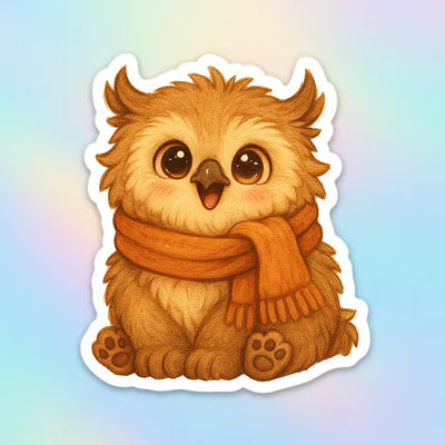 Baby Owlbear Sticker | Baldur's Gate 3 Inspired RPG Art