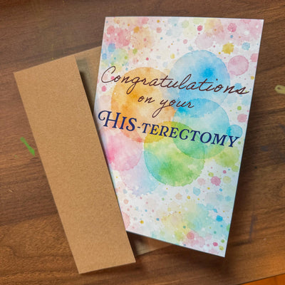 Congratulations on Your HIS‑terectomy Card – Trans Affirming Hysterectomy Card – Gender‑Affirming Surgery Gift