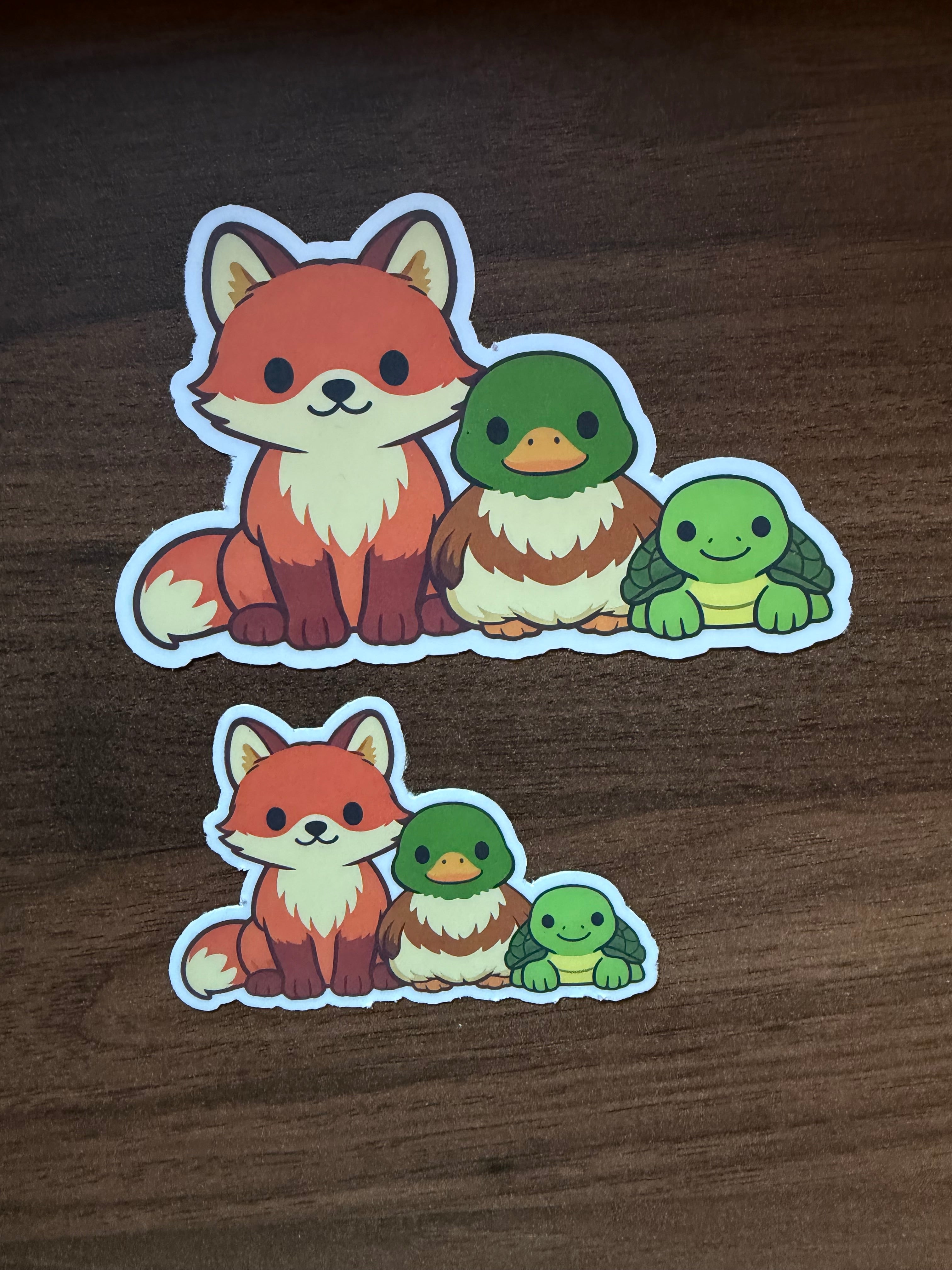 FDT Cute Animals Sticker – Subtle Anti‑Trump Decal