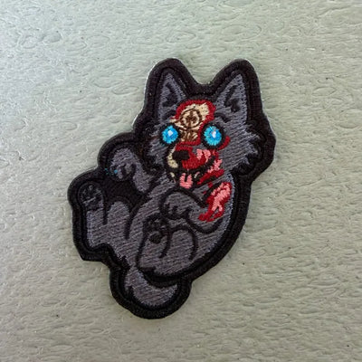 Lord of Hatred Demon Wolf Embroidered Patch — Dark Fantasy Iron-On