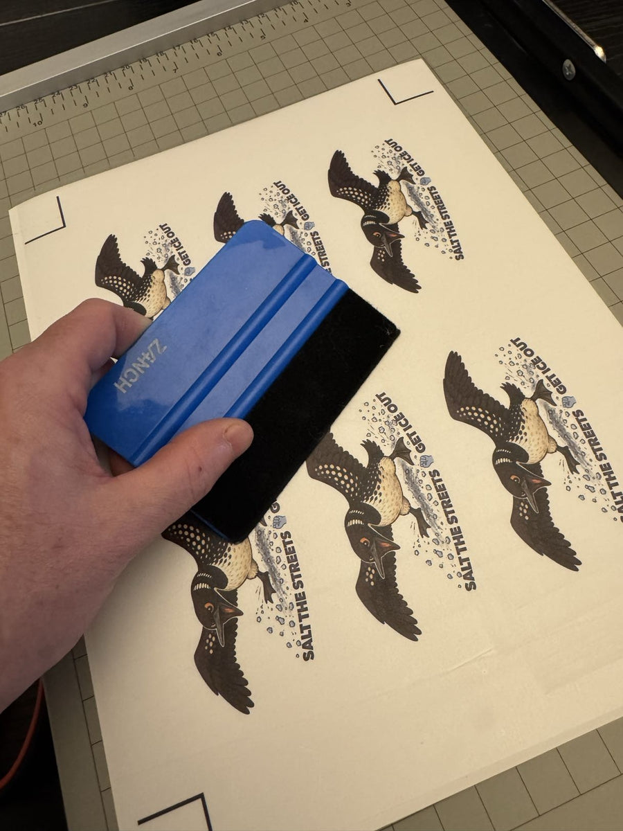Hand-pressing the sheets