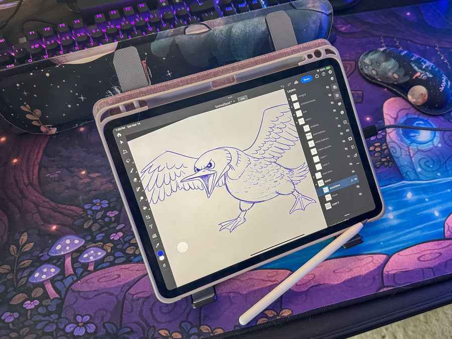 Illustrating a sticker