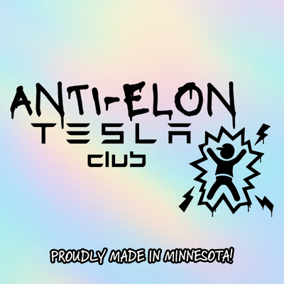Anti‑Elon EV Decal — Funny Electric Car Sticker