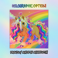 Rainbow Unicorn Sticker • Cute Holographic Option • Magical Vinyl Decal