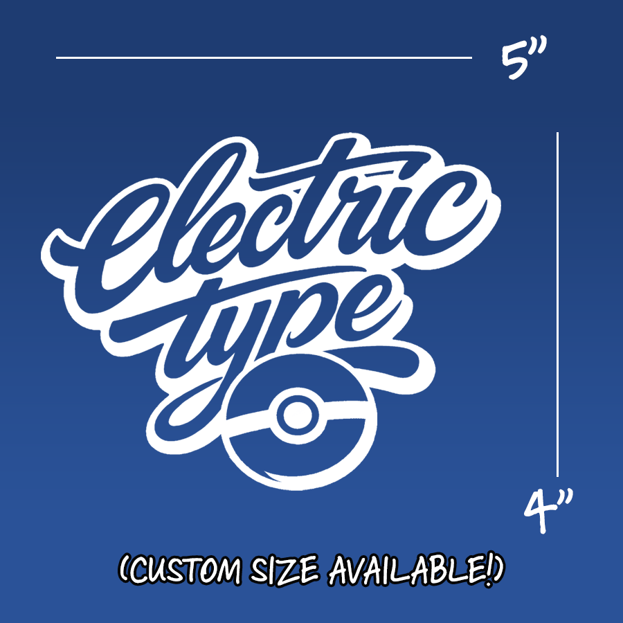 Electric Type | Automotive Cut Vinyl Transfer Sticker