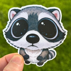 Void‑Staring Raccoon Sticker