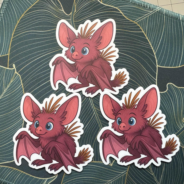 Flying Bat Haranir Druid Form Sticker | WoW Inspired Vinyl Decal