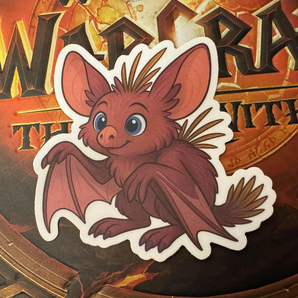 Flying Bat Haranir Druid Form Sticker | WoW Inspired Vinyl Decal