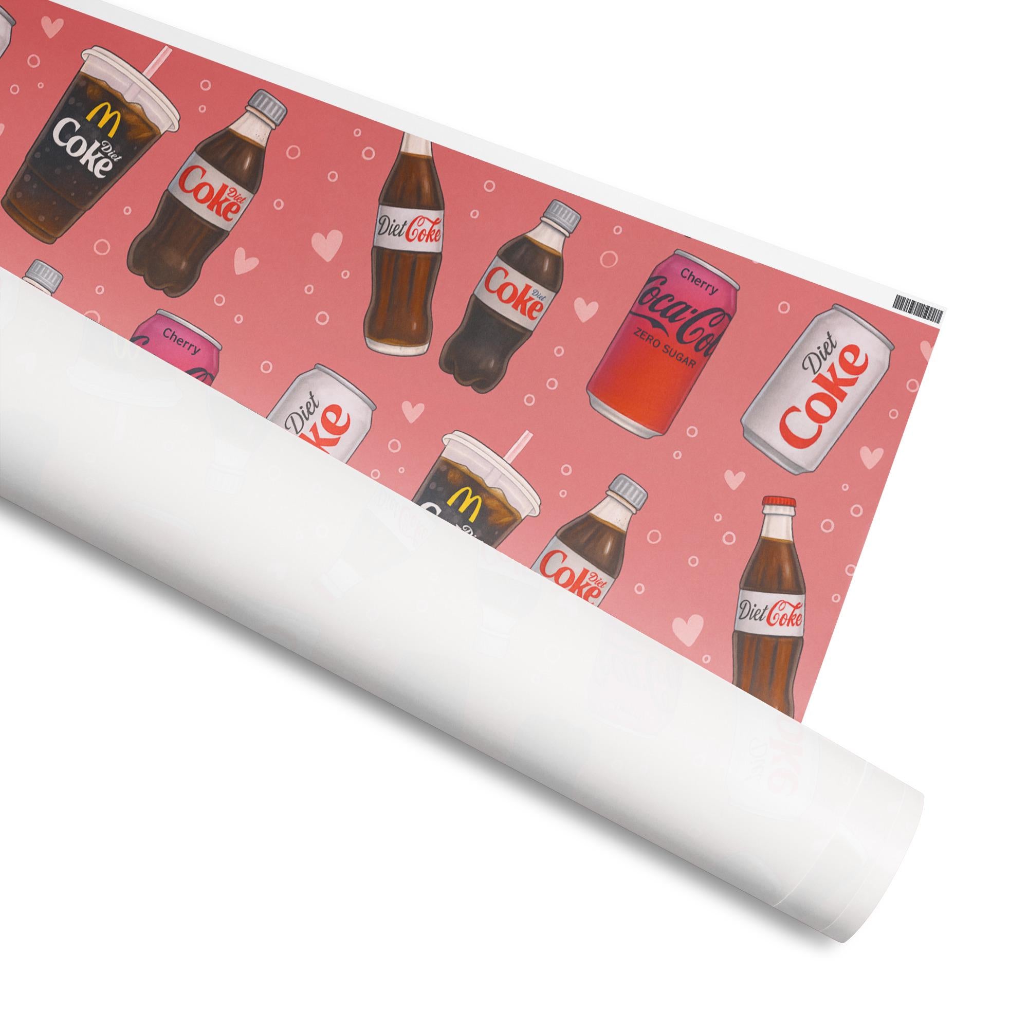 Diet Coke Lover Wrapping Paper – Fizzy Soda Gift Wrap