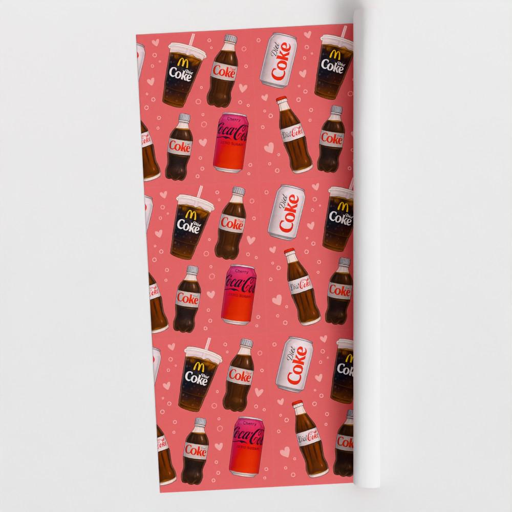 Diet Coke Lover Wrapping Paper – Fizzy Soda Gift Wrap