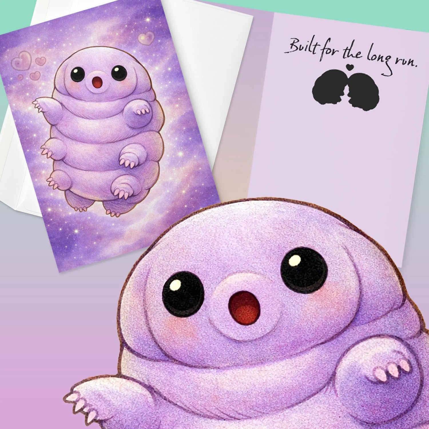 Tardigrade Love Card | “Built for the Long Run” Science Valentine