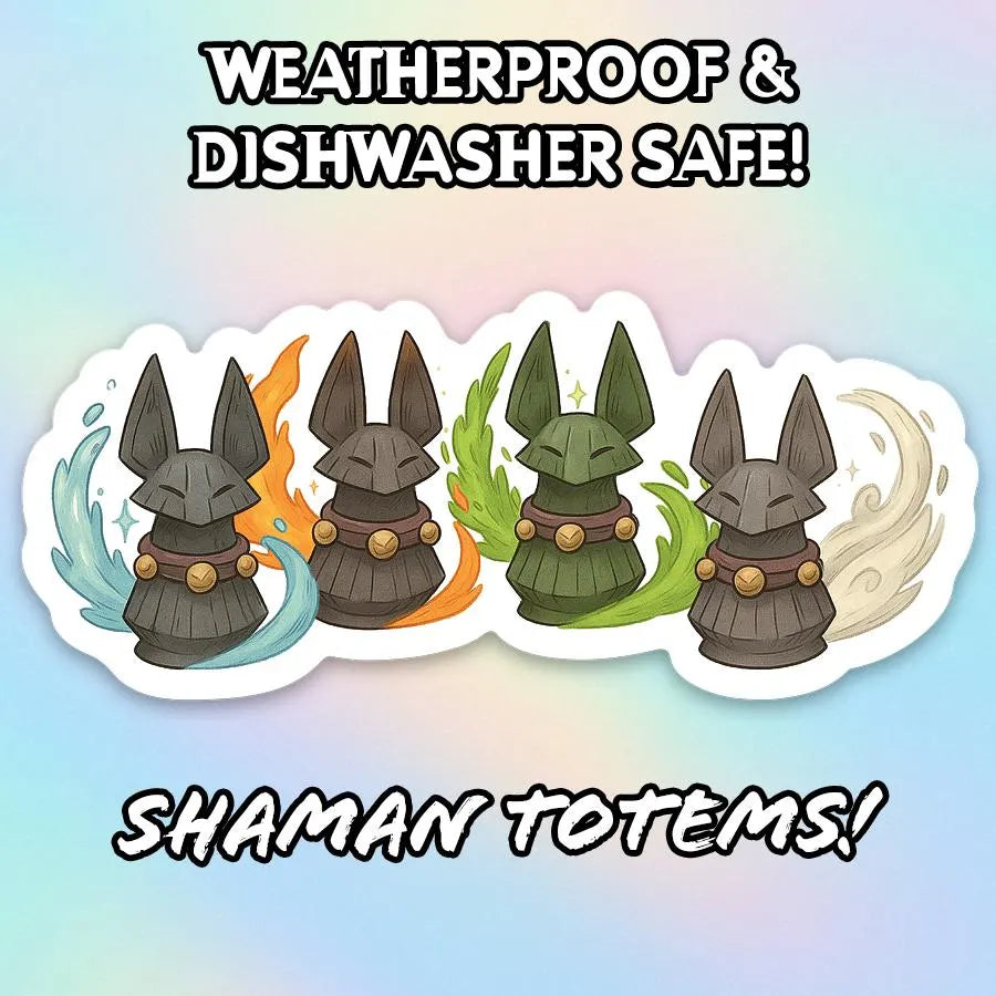 Vulpera Shaman Totem Sticker | Dishwasher Safe WoW Inspired Decal