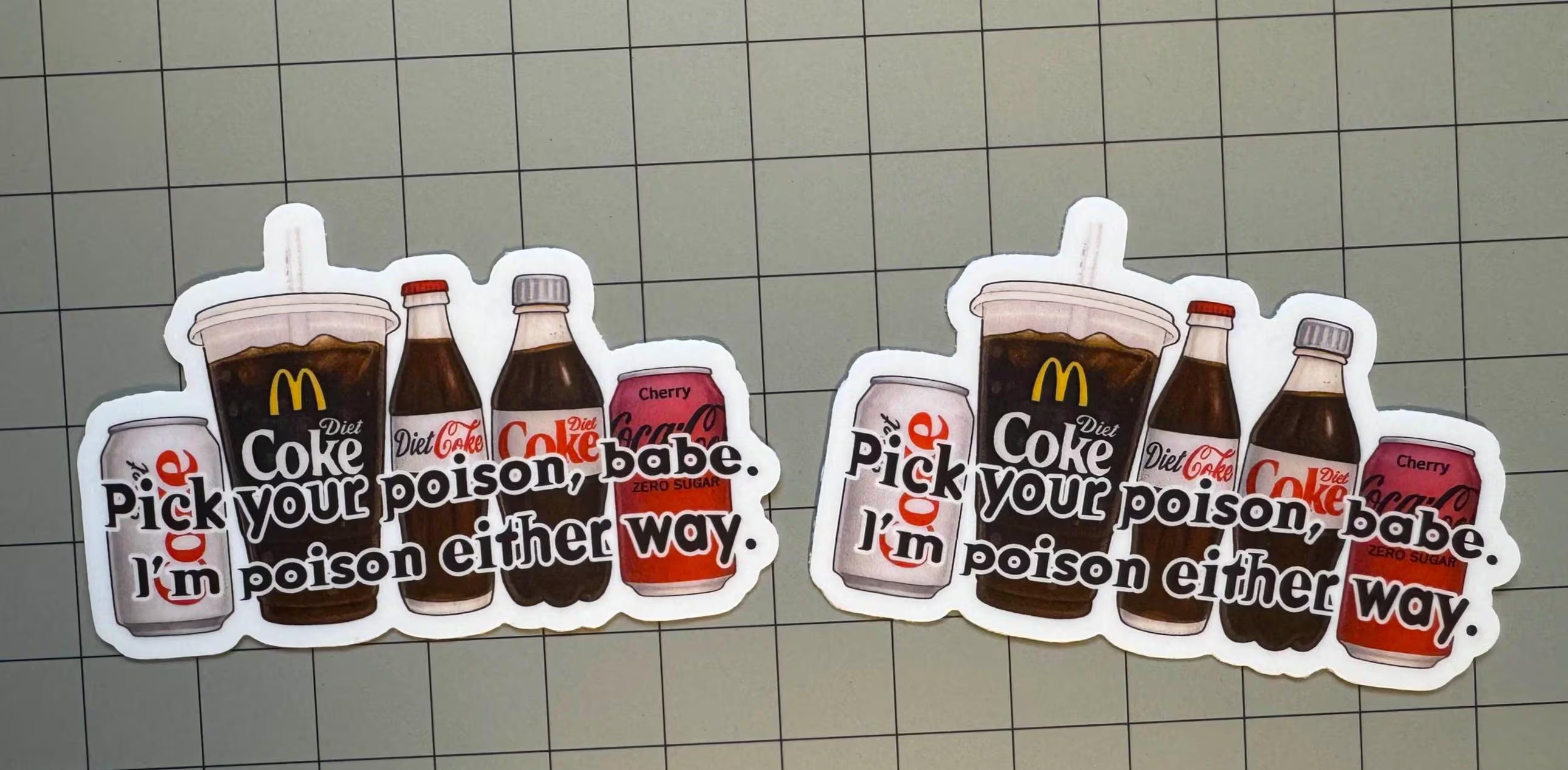 Diet Coke "Pick Your Poison" Fridge Cig Energy