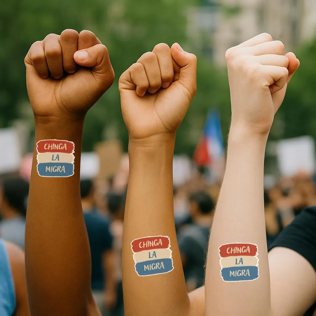 Chinga La Migra Temporary Tattoo | Protest Tattoo