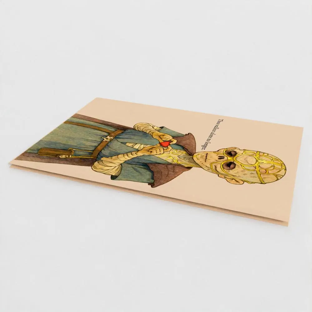 Deadpan Fantasy Romance Greeting Card | “…It Is Acceptable.”