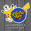 Electric Type EV Sticker | Pokemon-Inspired Vinyl Decal
