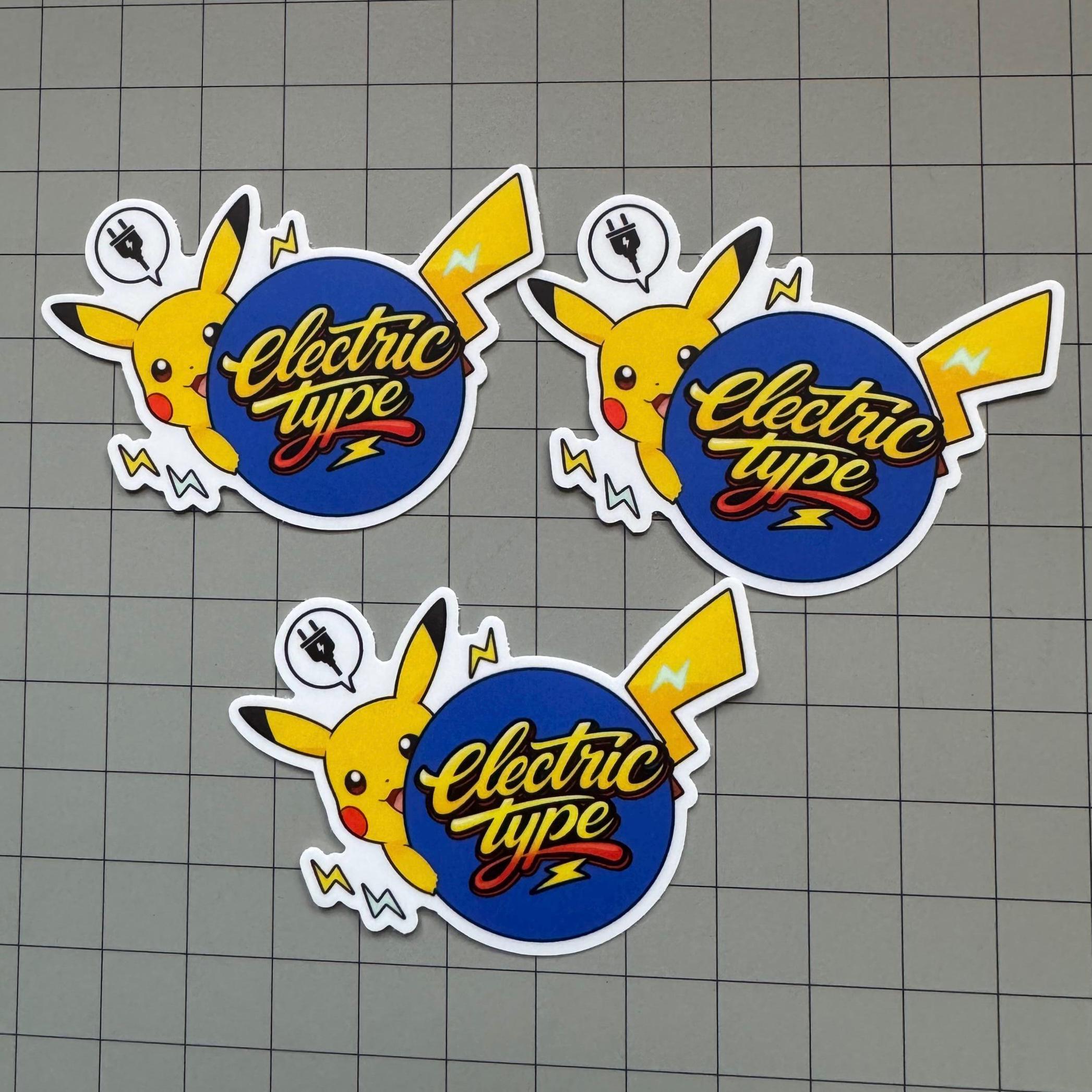 Electric Type EV Sticker | Pokemon-Inspired Vinyl Decal