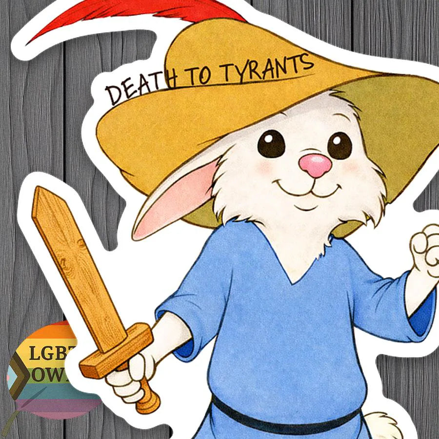 Robin Hood Inspired Vinyl Sticker • Weatherproof Folk Protest Art • Subtle Anti-Tyranny