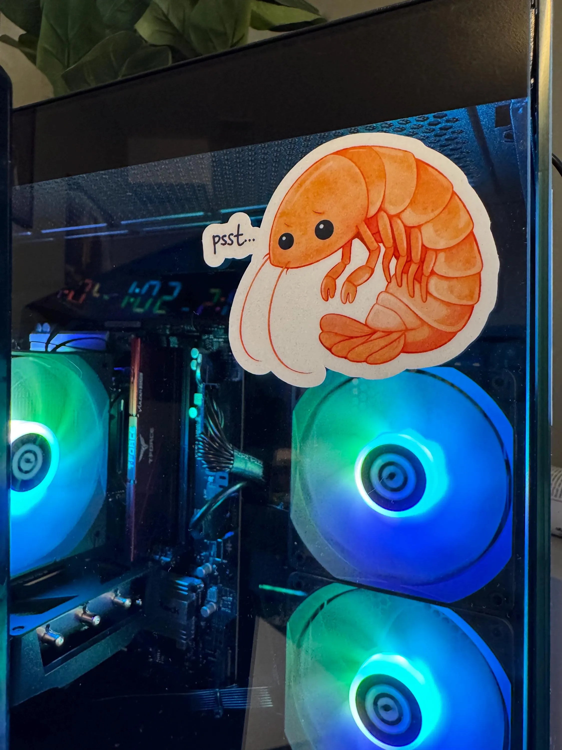 Shrimp Posture Reminder Sticker | Desk Ergonomic Motivation