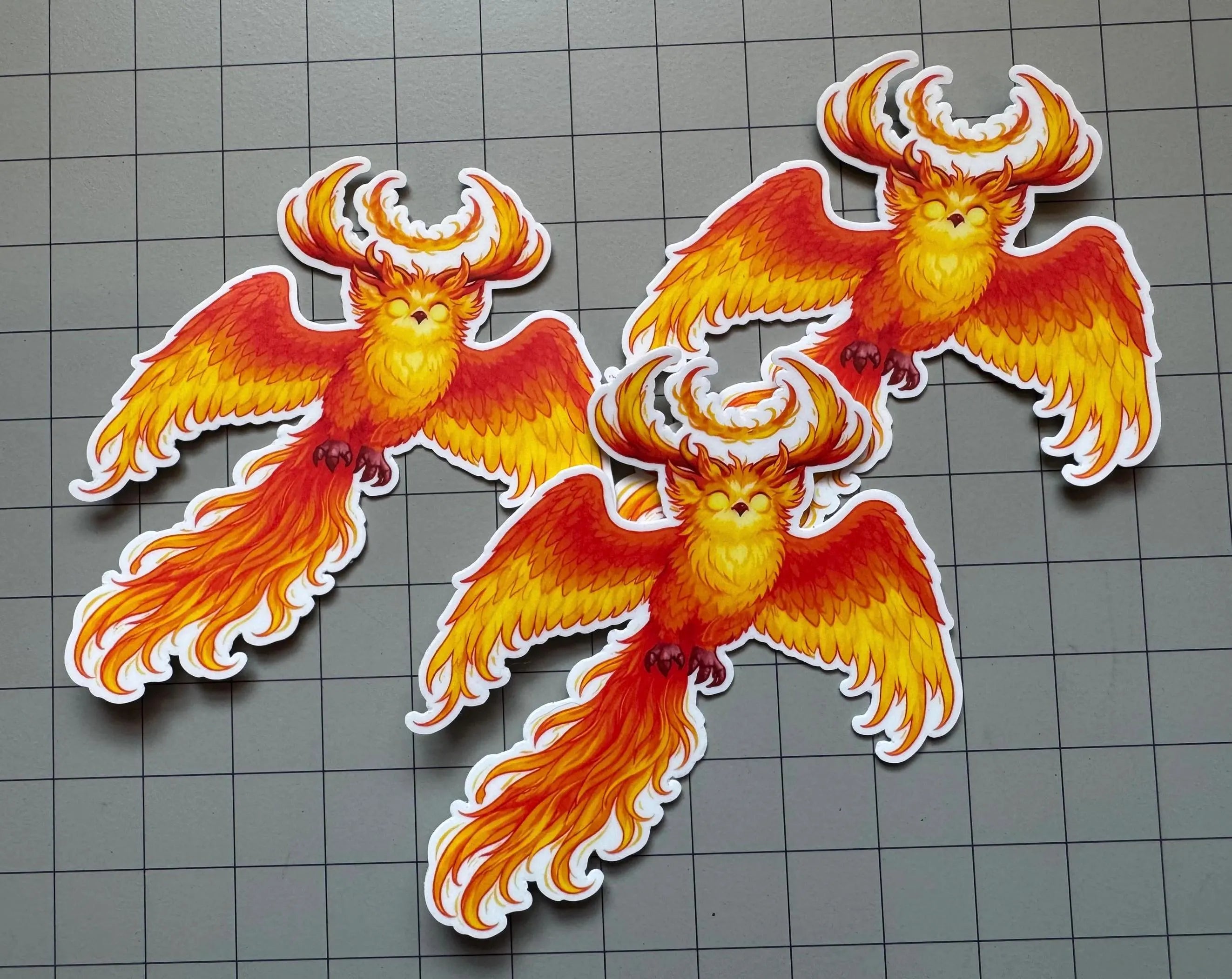 Flame & Shadow Somnowls Sticker | WoW Inspired Druid Vinyl Decal
