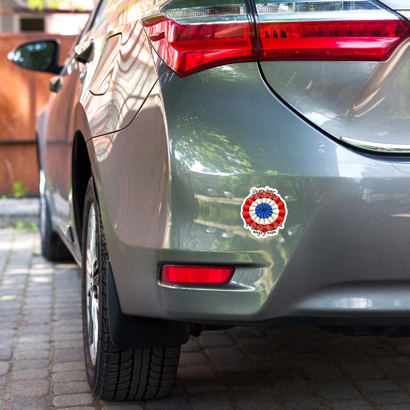 Tricolor Cockade Sticker | Revolutionary Rosette Protest Decal