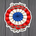 Tricolor Cockade Sticker | Revolutionary Rosette Protest Decal