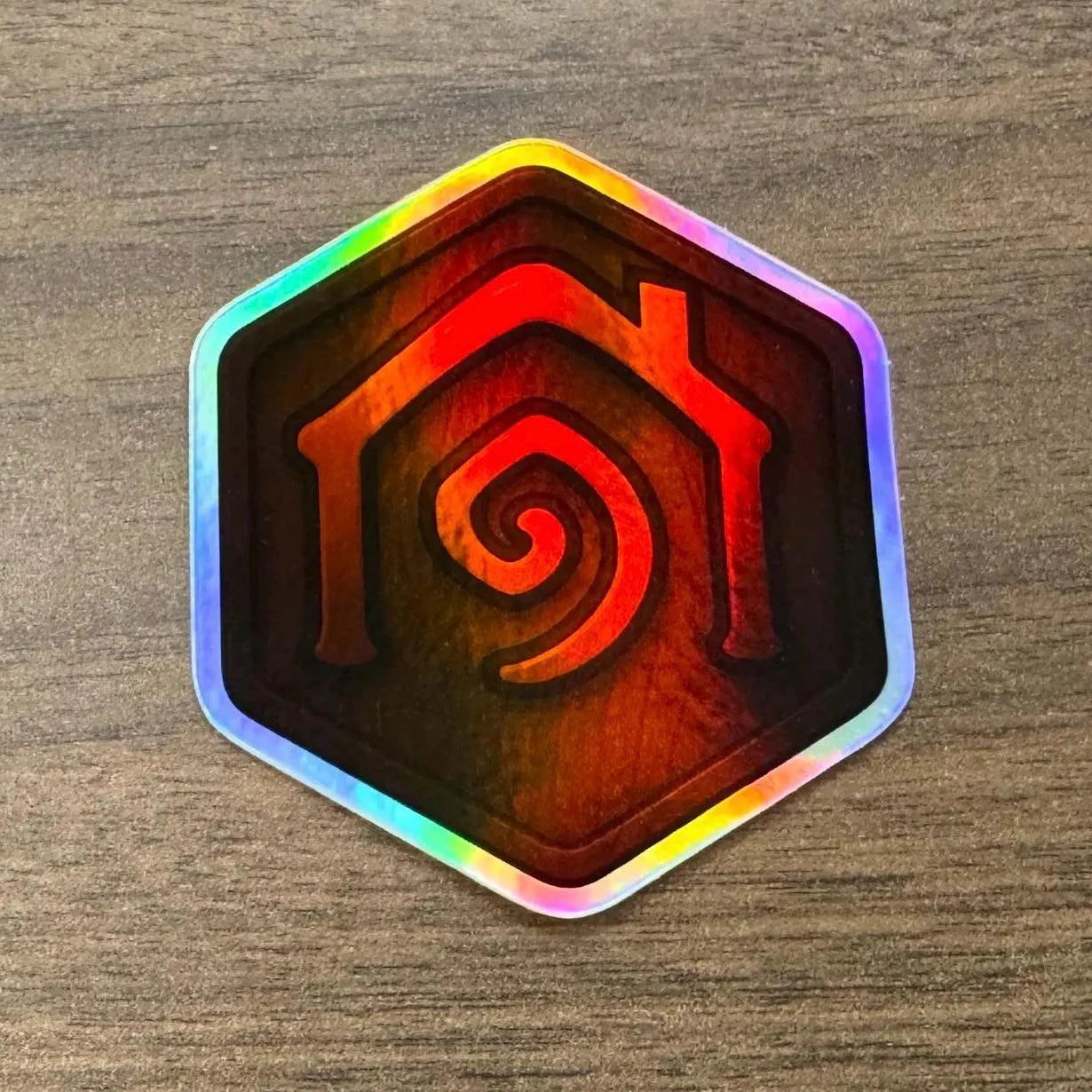 Holographic Hearthstone Sticker (Player Housing Version)