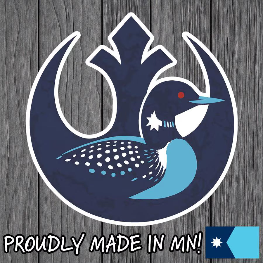 Rebel Alliance Loon Sticker | Minnesota Protest Sci-Fi Inspired Vinyl Decal