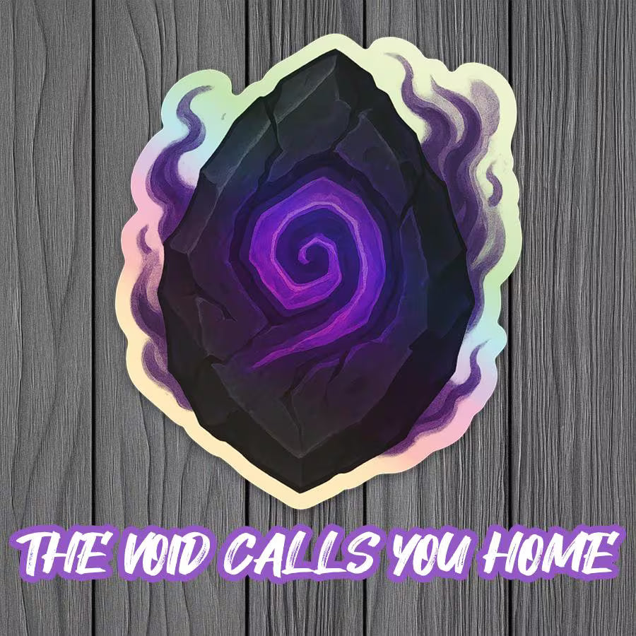 Void Hearthstone Sticker – World of Warcraft Holographic Decal