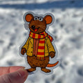 Rizzo the Rat Vinyl Sticker Muppet Inspired Urban Rodent Art