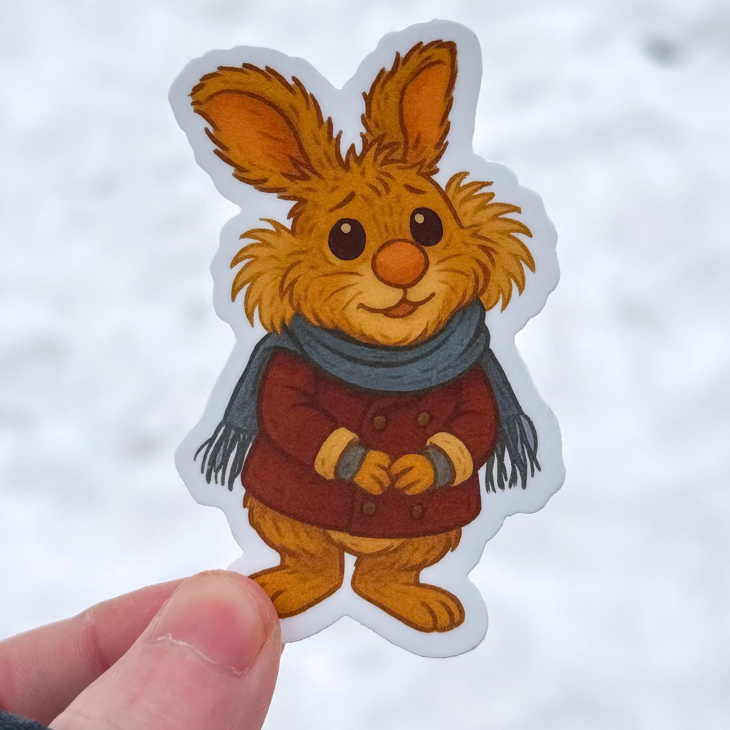 Bean Bunny Christmas Carol Sticker – Holiday Muppets Fan Art
