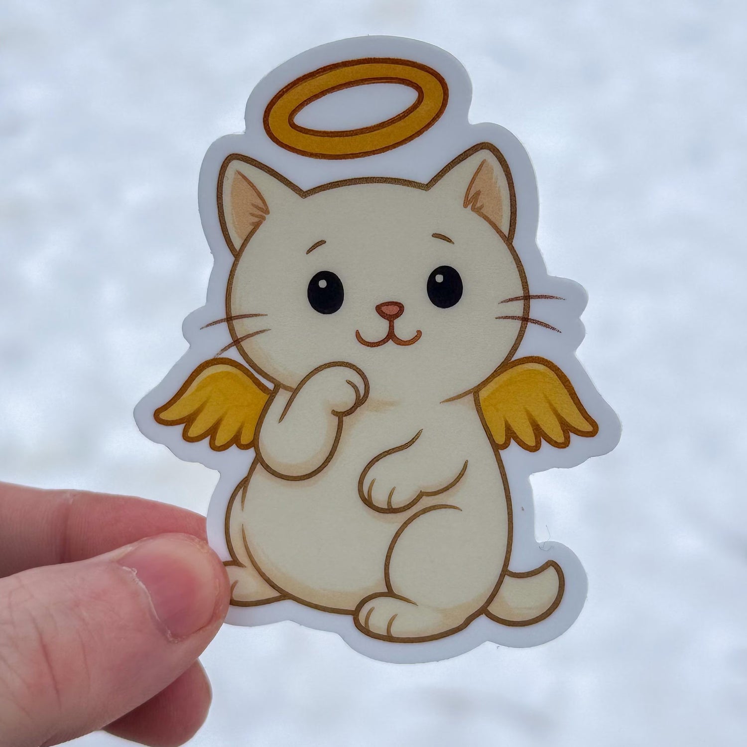 Angelpuss Sticker | Sweet Angel Cat Vinyl Decal