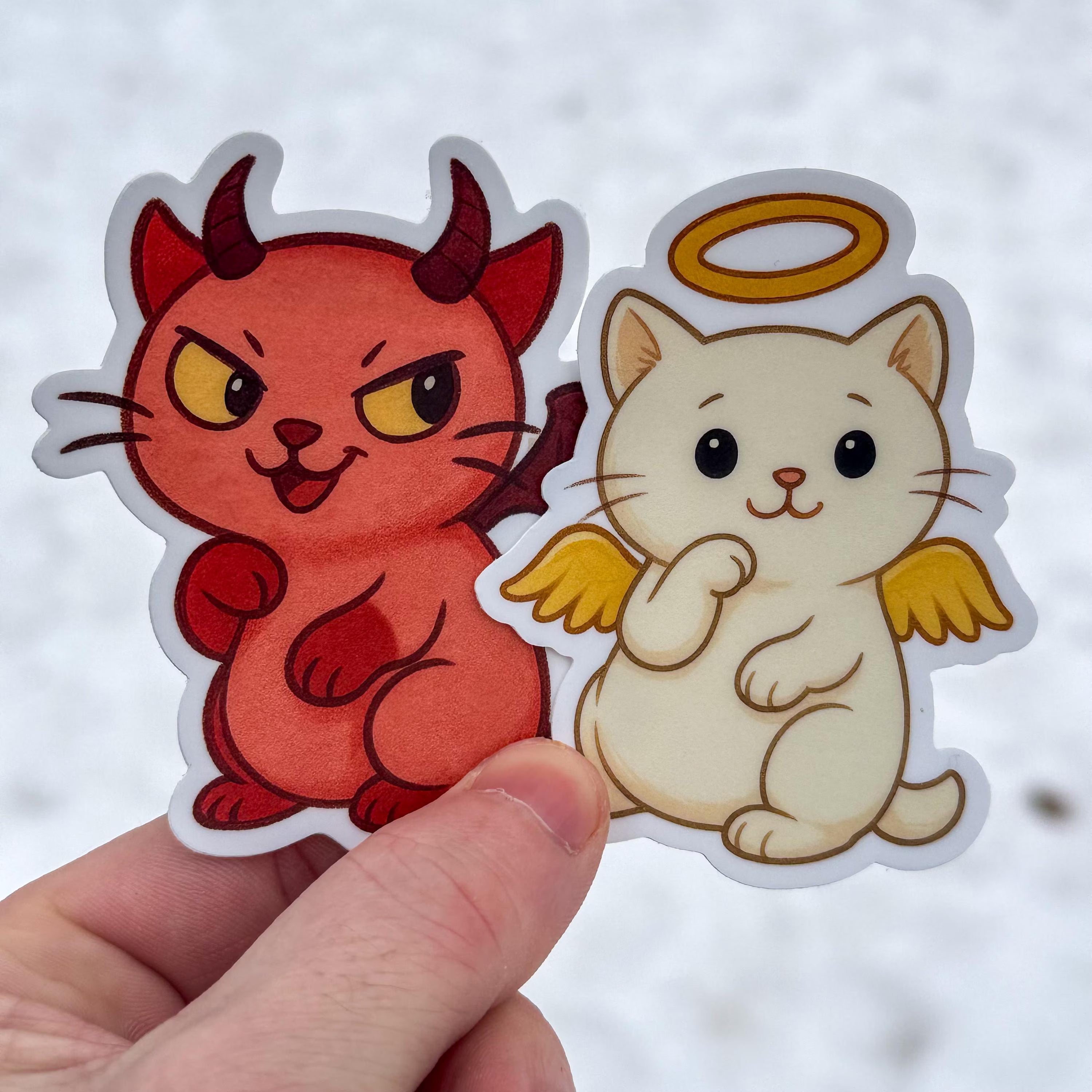 Devilpuss Sticker | Mischievous Devil Cat Vinyl Decal