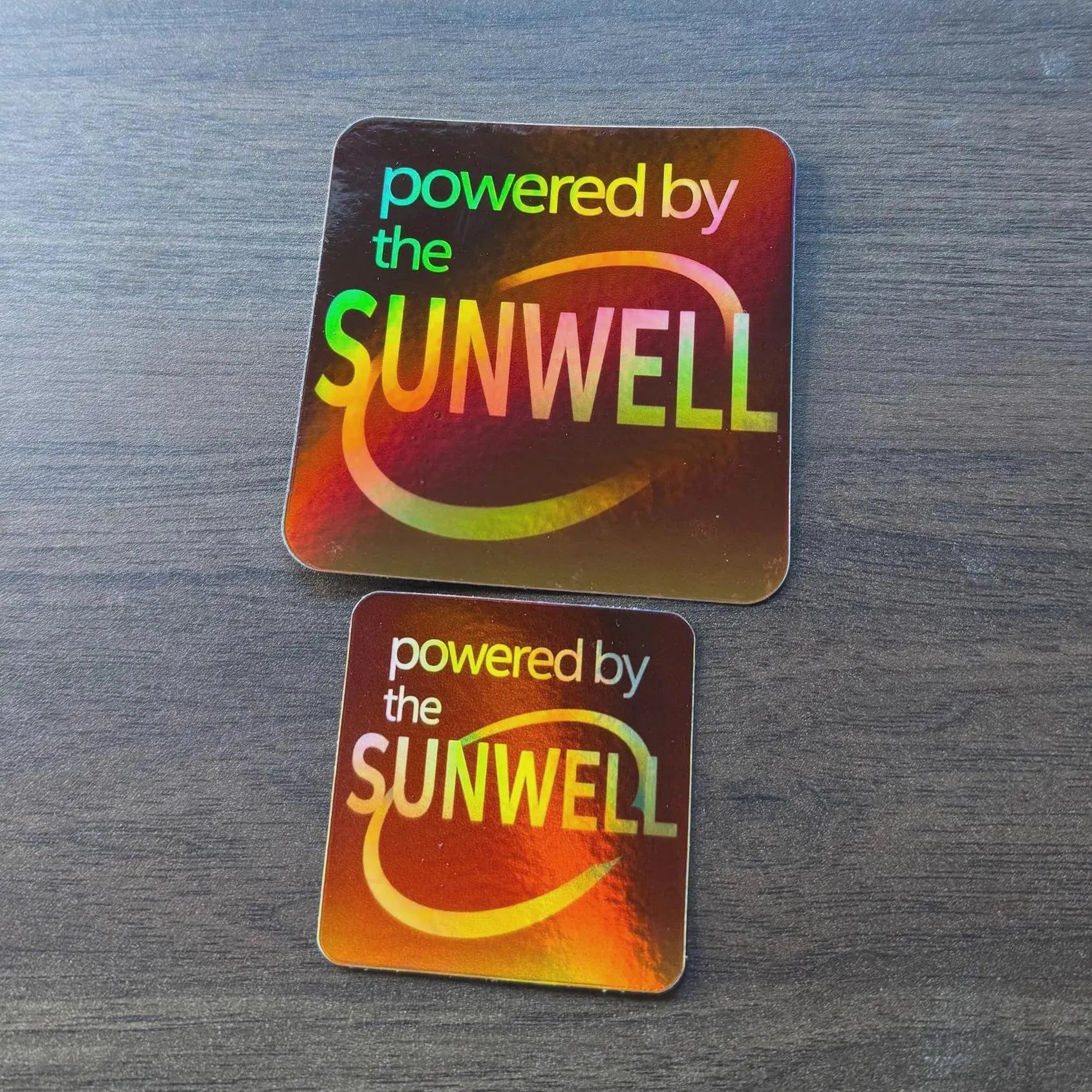 Powered By the Sunwell... Parody Holographic Sticker