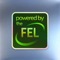 Powered By FEL ... Parody Holographic Sticker