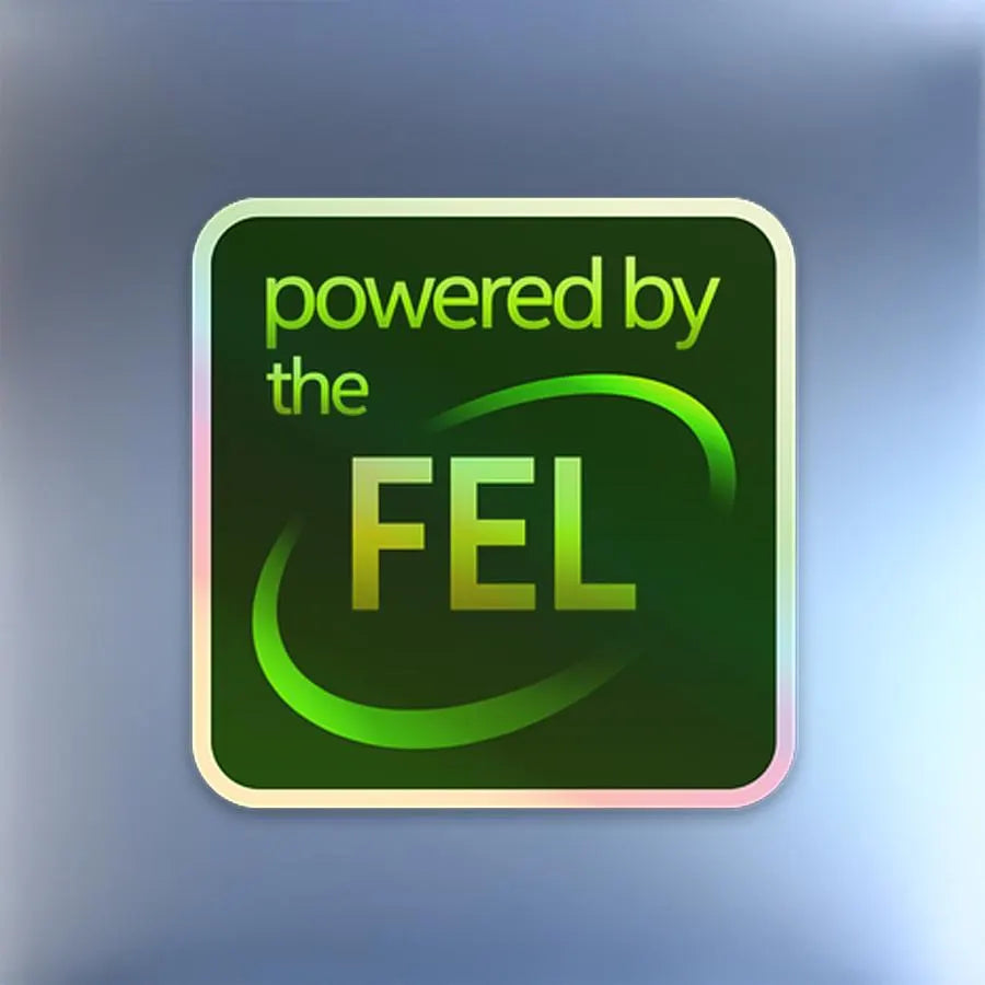 Powered By FEL ... Parody Holographic Sticker