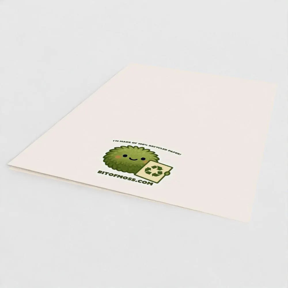 Introvert Love Raccoon Card | Cozy Romantic Greeting Card
