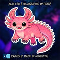 Swimming Axolotl Haranir Druid Form Sticker | WoW Inspired Vinyl Decal