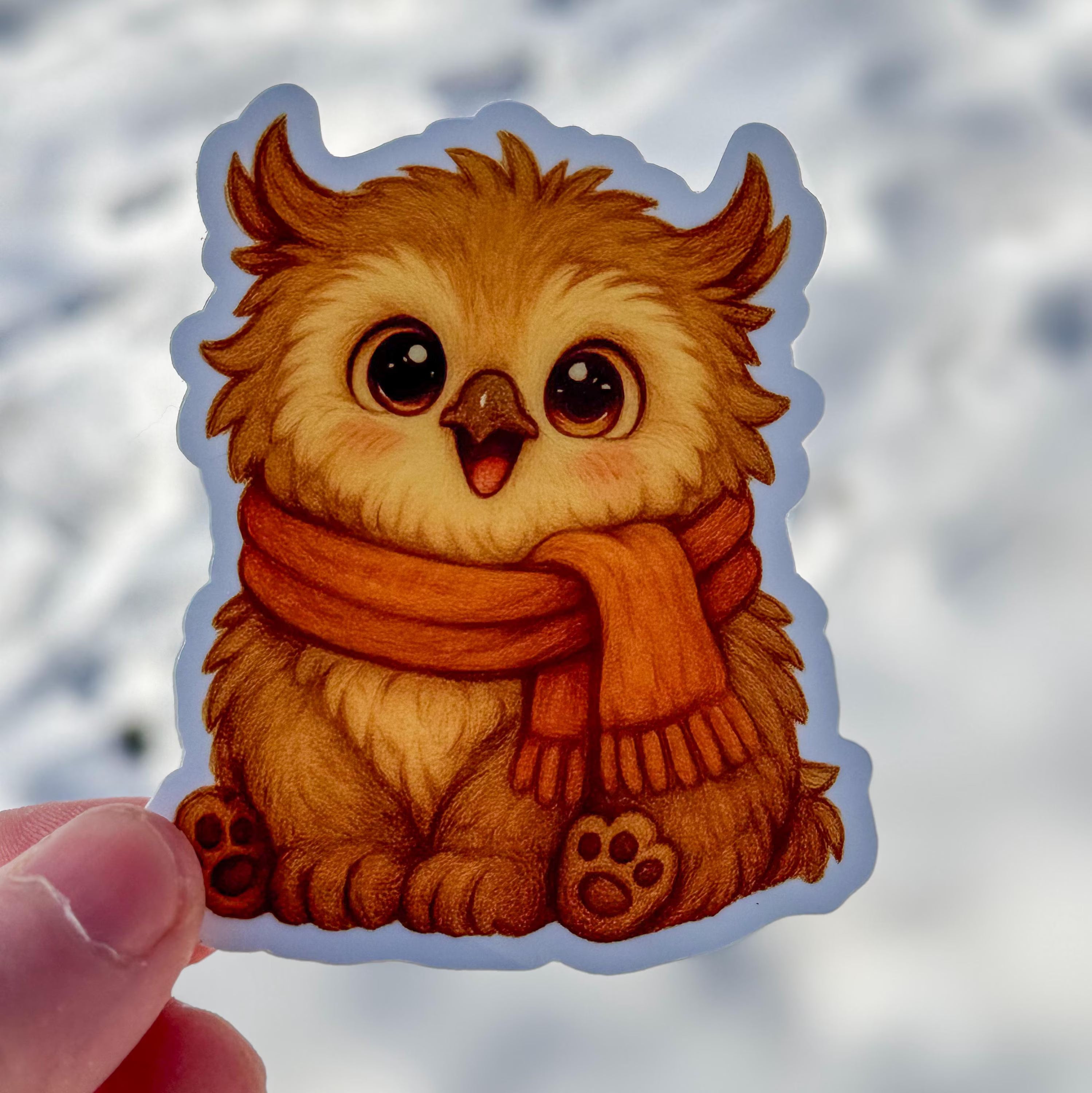 Baby Owlbear Sticker | Baldur's Gate 3 Inspired RPG Art
