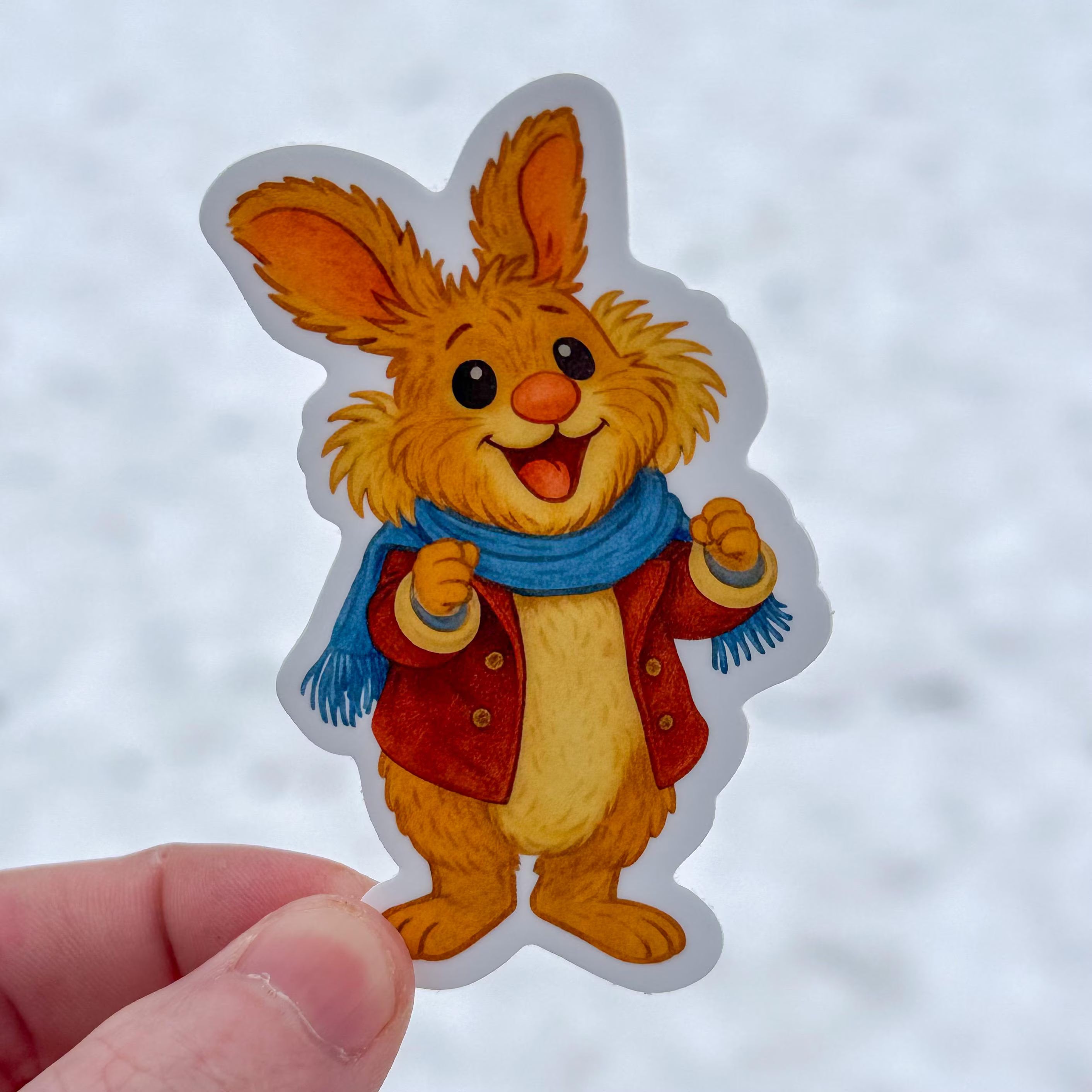 Bean Bunny Christmas Carol Sticker – Holiday Muppets Fan Art