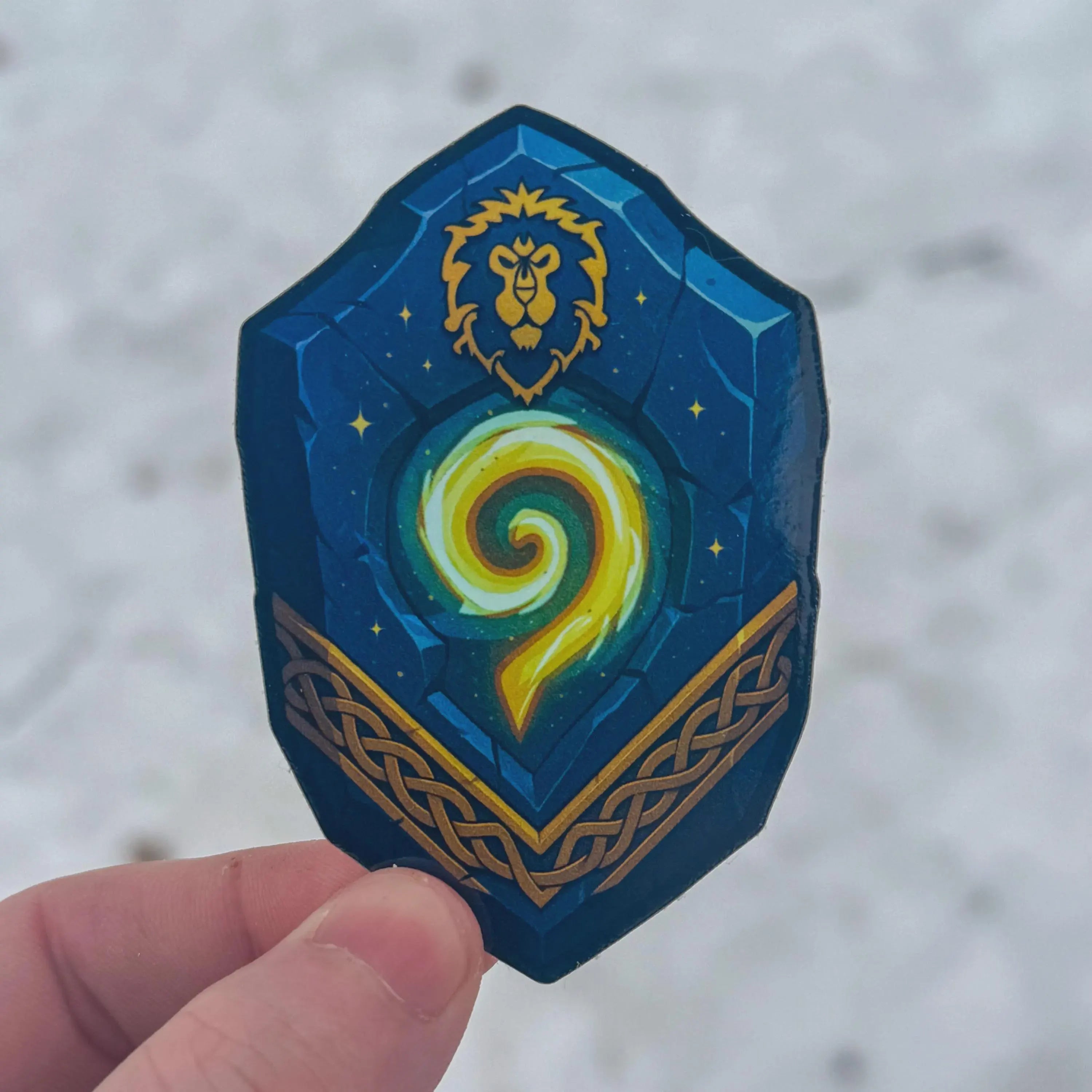Alliance Holographic Hearthstone Sticker