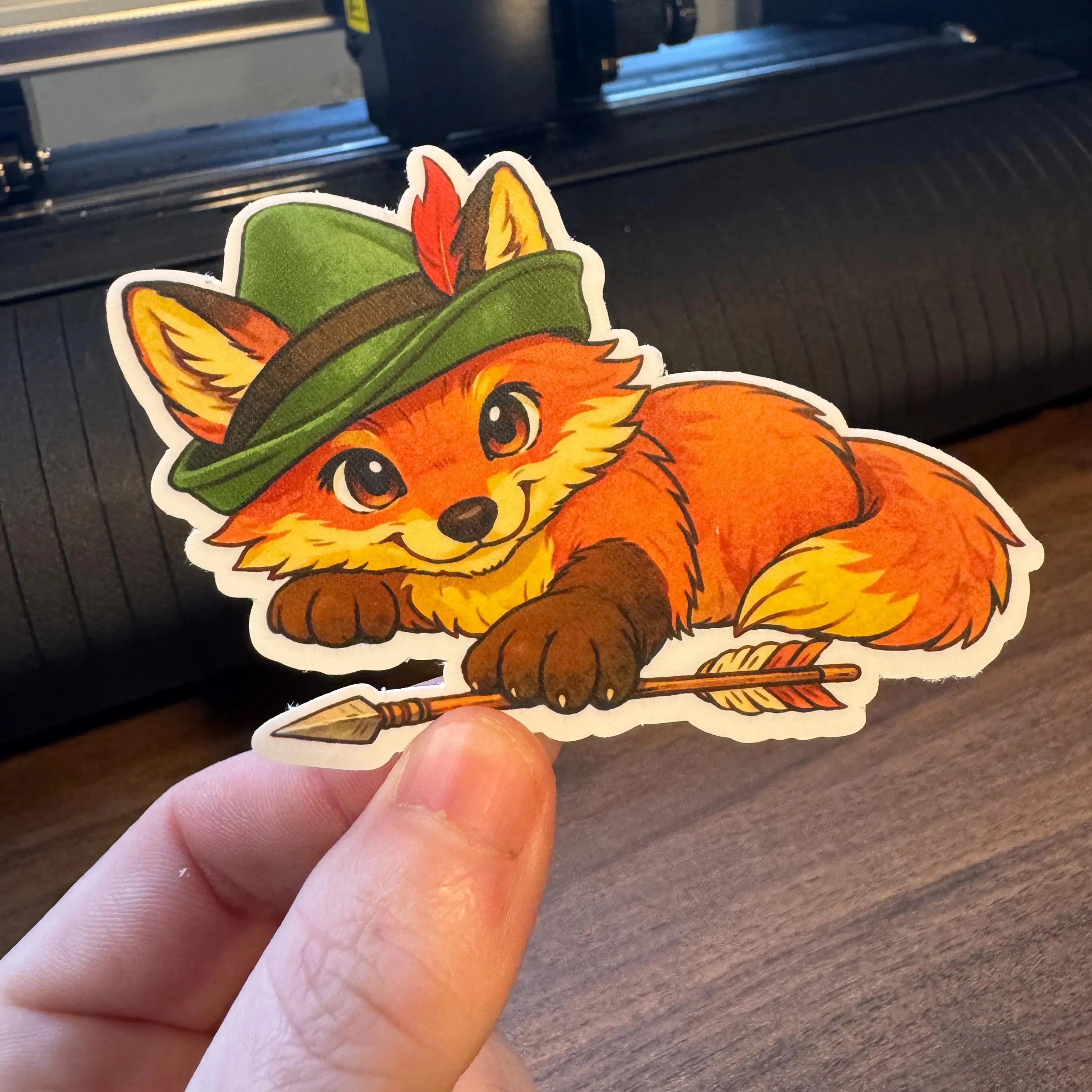 Robin Hood Fox | Woodland Rebel Sticker