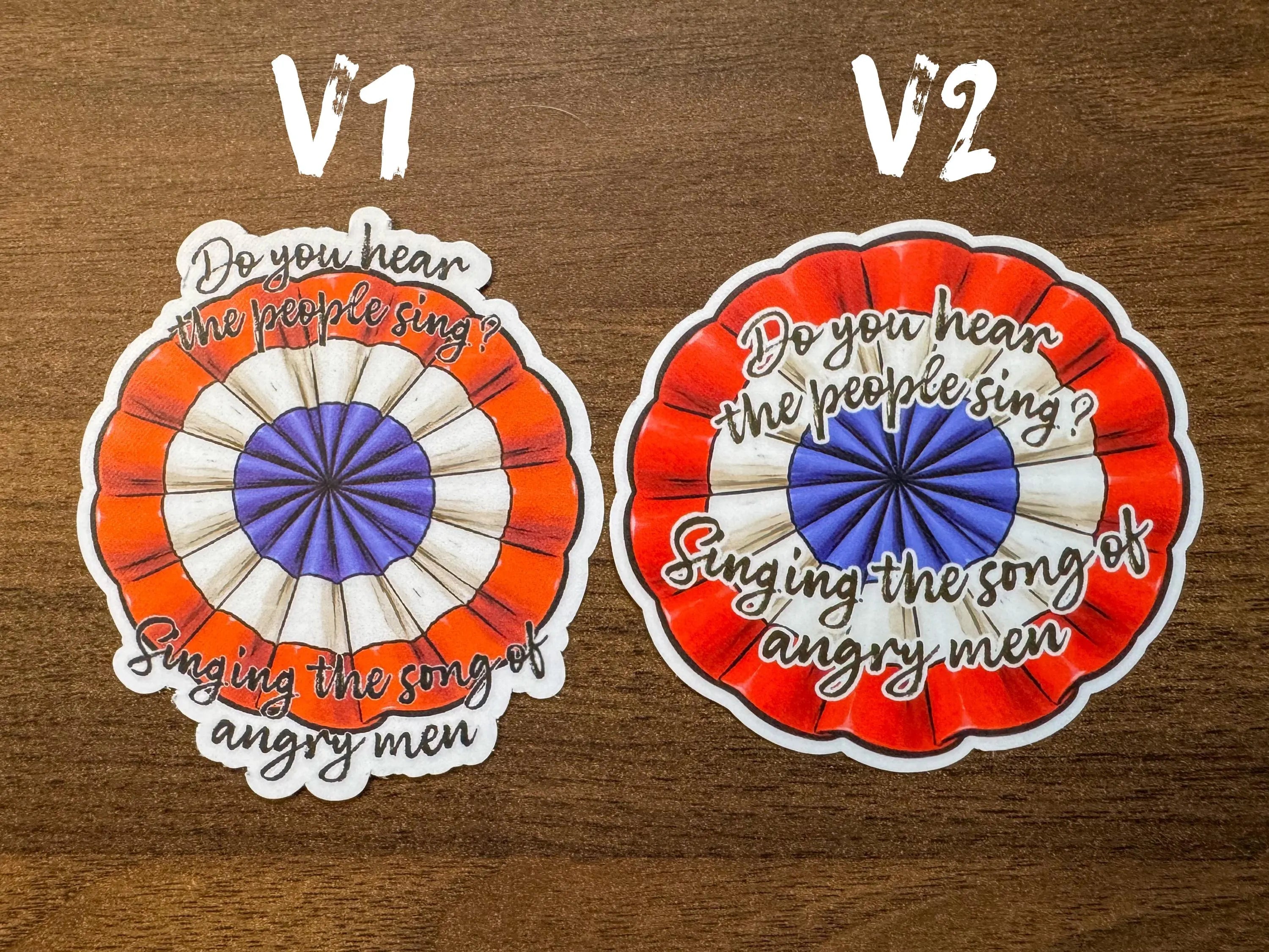 Tricolor Cockade Sticker | Revolutionary Rosette Protest Decal