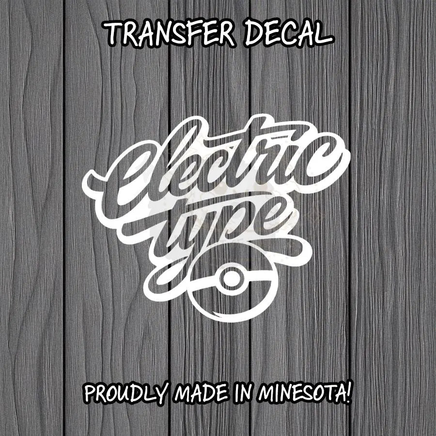 Electric Type | Automotive Cut Vinyl Transfer Sticker