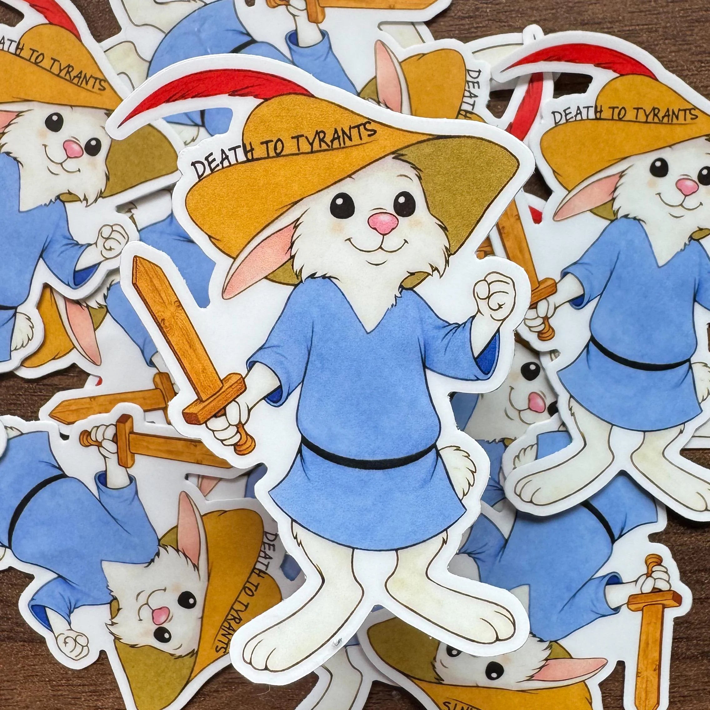 Robin Hood Inspired Vinyl Sticker • Weatherproof Folk Protest Art • Subtle Anti-Tyranny