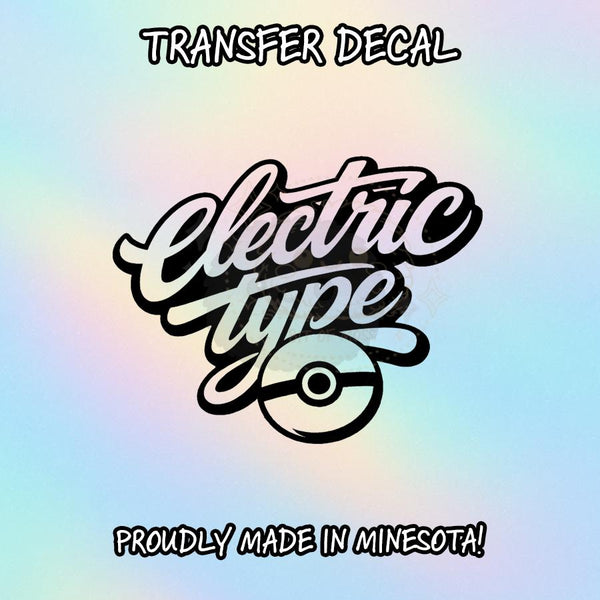 Electric Type | Automotive Cut Vinyl Transfer Sticker