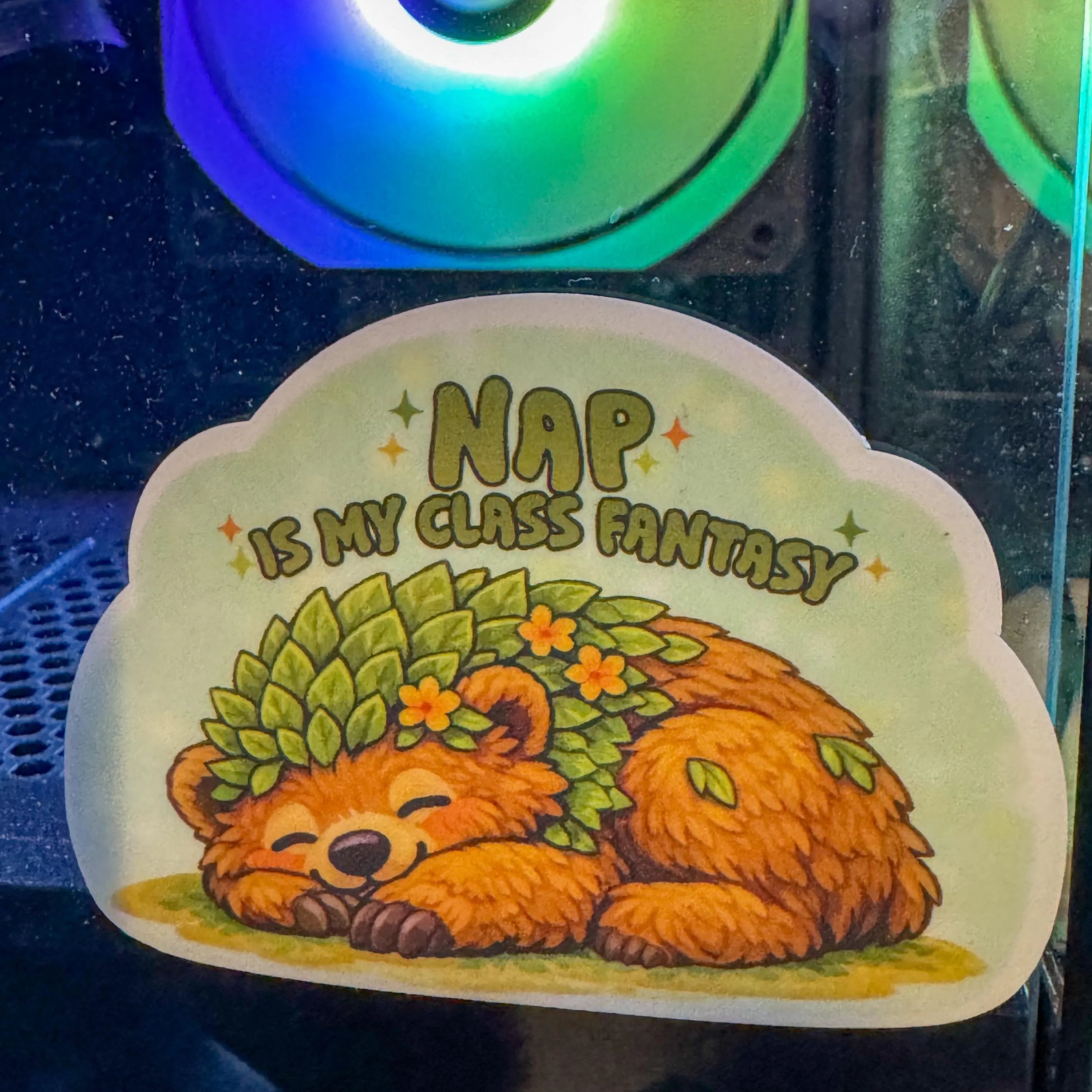 Nap is My Class Fantasy Bear Druid Sticker