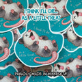 Funny Opossum “Little Treat” Sticker | Cute Possum Humor Vinyl Decal