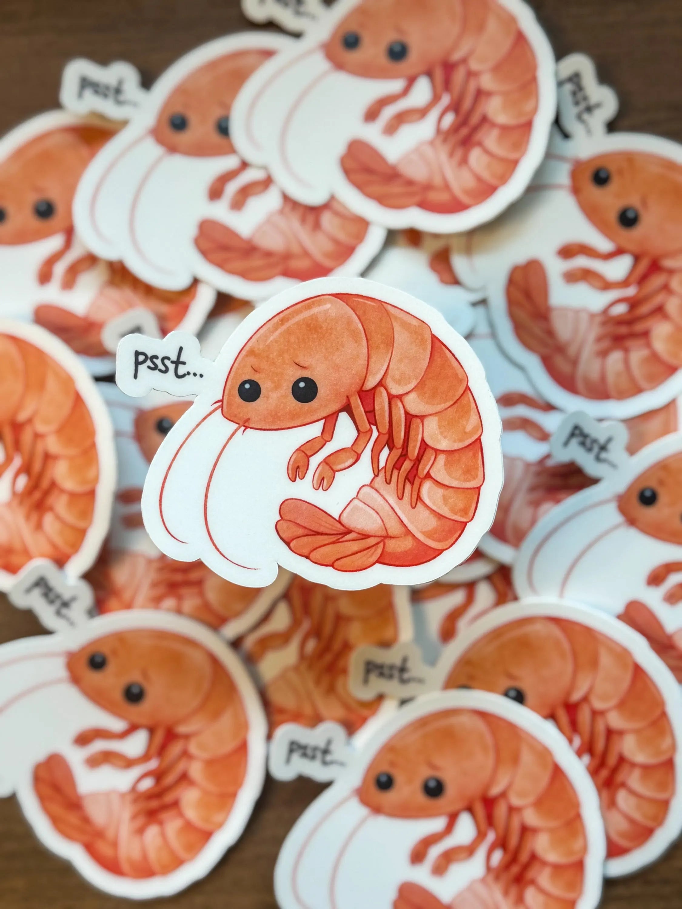 Shrimp Posture Reminder Sticker | Desk Ergonomic Motivation